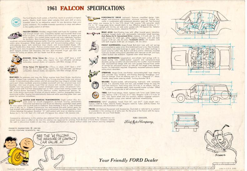 1961 Ford Falcon Brochure Page 1
